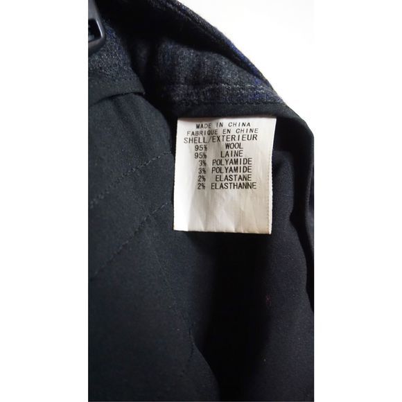 Theory Wool Gray Brim Plaid Wide Leg Pleated Dress Pants Size 2 Women's - Picture 7 of 8